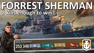 F Sherman  Halsey Is Crazy  World of Warships [upl. by Naugan540]