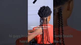 beautiful twist braids hairstyles tutorial [upl. by Udela]