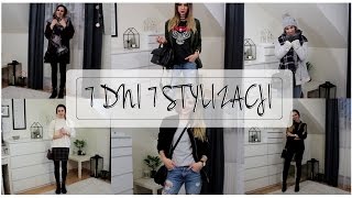 7 DNI 7 STYLIZACJI nowe ubrania ZARA FOREVER21 BERSHKA STRADI FampF [upl. by Eillo169]