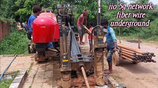 Jio 5G network fiber cable underground  working on jio 5g network [upl. by Humberto]