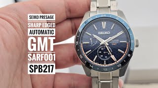 Seiko Presage Sharp Edged Automatic GMT SARF001 SPB217 [upl. by Hoebart]