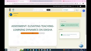 Elevating Teaching Learning Dynamics on DIKSHA PART 2 QUIZ ANSWER 21 06 2024 [upl. by Leeth]