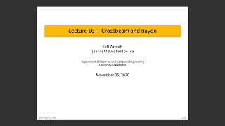 ECE 459 Lecture 15 Crossbeam [upl. by Relyuhcs231]