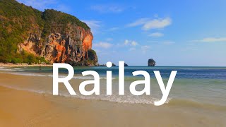 Krabi  Walking Railay Beach in 4K  Beautiful Highlights [upl. by Annetta]