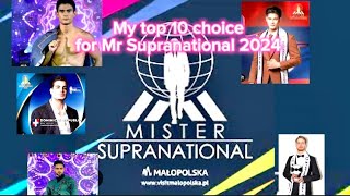 My Top 10 choice for Mr Supranational 2024 [upl. by Strait]