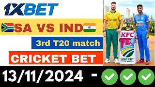 India vs south africa 3rd T20 match  India vs south africa match prediction  cricketbetting [upl. by Baggs]