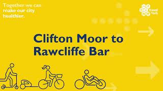 Cycle routes in York  Clifton Moor to Rawcliffe Bar via Rawcliffe Lake [upl. by Nayb]