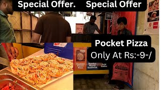 Special Offer Only At Rs9Pocket PizzaVada Pavmodel ColonyCheapestVlog [upl. by Hsizan]