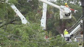 Widespread power outages in South Carolina due to Helene [upl. by Novyart680]