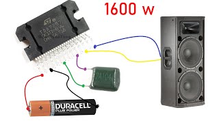 DIY Powerful Ultra Bass Amplifier TDA7297 Simple circuit diagram [upl. by Wang]