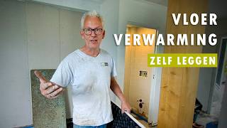 Zelf Vloerverwarming Aanleggen Noppenplaten [upl. by Caspar]