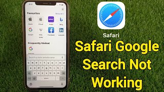 Safari Google Search Not Working on iPhone [upl. by Nalyr]