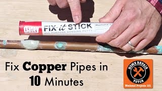 How to Fix a Pinhole Leak in a Copper Pipe  by Home Repair Tutor [upl. by Elidad162]