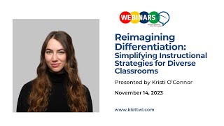 WEBINAR Reimagining Differentiation Simplifying Instructional Strategies for Diverse Classrooms [upl. by Bernt]