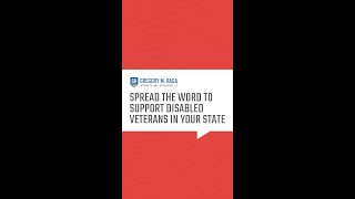 Spread the Word to Support Disabled Veterans in Your State [upl. by Netsoj153]