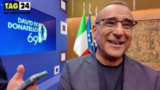 Carlo Conti alle nomination dei David di Donatello “Sanremo 2025 Lo sapremo nei prossimi mesi…” [upl. by Thatcher880]