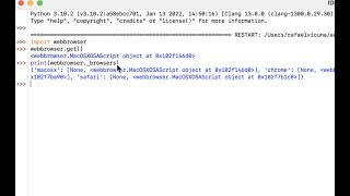 Python  Loading up Websites Using the Webbrowser Module  Easy Tutorial [upl. by Atnoek286]