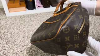 Vintage Louis Vuitton Trouville Unboxing from Japan [upl. by Narmis]