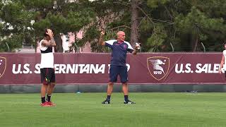 Salernitana ritiro Rivisondoli doppia seduta di allenamento al 9 giorno [upl. by Yretsym393]