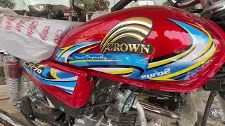 Crown cr 70cc new model 20242025 new model review and price in Pakistan Best 70cc 2024 in Pakistan [upl. by Aineval]