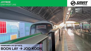 SMRT Trains C1512 071072  Boon Lay → Joo Koon [upl. by Aihsikal]