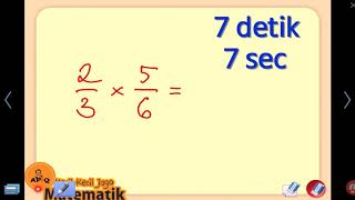 Cara Menghitung Cepat Perkalian Pecahan Mudah [upl. by Jeannette]