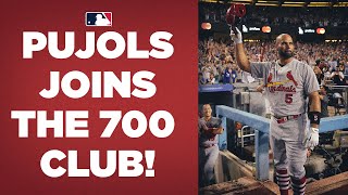 HISTORY Albert Pujols becomes just the FOURTH member of the 700 home run club [upl. by Dehnel332]