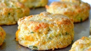 Cheddar Scallion Biscuits Recipe [upl. by Swaine]