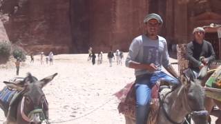 See the Caves Donkeys and Camels in Petra Jordan with Evas Best Travel and Cruises [upl. by Atnuahc]