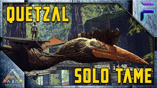 HOW TO SOLO TAME A QUETZAL EASY Ark Survival Evolved Episode 24 [upl. by Deppy]