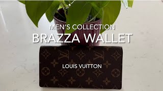 BRAZZA WALLET Men’s Collection by Louis Vuitton A REVIEW [upl. by Wiltsey]