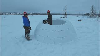 We built an Igloo in northern Sweden [upl. by Itraa]