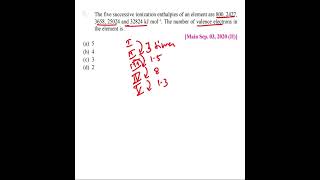 Jee advanced  ionization enthalpy class 11 neet shorts [upl. by Erodeht]