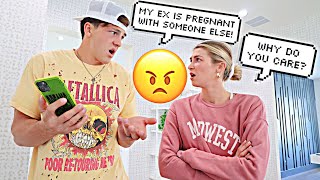 GETTING MAD THAT MY EX IS PREGNANT PRANK ON WIFE [upl. by Wendt]