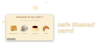 cafe themed carrd tutorial [upl. by Ahsia339]