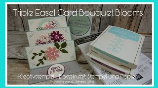 Triple Easel Card Bouquet Blooms mit Stampin UP [upl. by Chew]