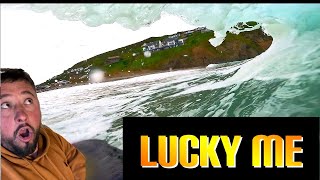 LUCKY ME BODYBOARDING PERFECT SHORE BREAK BARRELS IN THE UK [upl. by Kinelski]