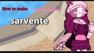 how to make sarvente  como fazer sarvente roblox gacha online [upl. by Mosenthal]