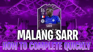 HOW TO COMPLETE PREMIER LEAGUE OBJECTIVE 86 MALANG SARR QUICKLY ON FIFA22 ULTIMATE TEAM [upl. by Doris]