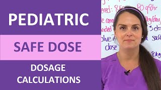 Pediatric Safe Dosage Calculation for Nursing School in 3 MINUTES EASY [upl. by Codd]