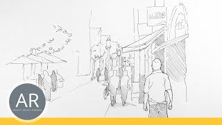 Menschen zeichnen lernen UrbanSketching Dein Mappenkurs Kommunikationsdesign [upl. by Travus]