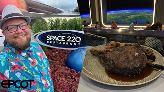 Epcot’s Space 220 Restaurant Dinner  24oz Bone in Ribeye With Coffee Space Rub  Walt Disney World [upl. by Lindon]