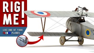 WEATHERING And RIGGING The Nieuport XVII by Copper State Models [upl. by Akirdnuhs187]