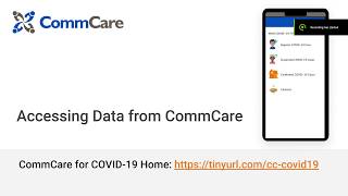 Accessing Data from CommCare for the WHO FFX COVID19 Protocol  CommCare Template App [upl. by Aicirpac]