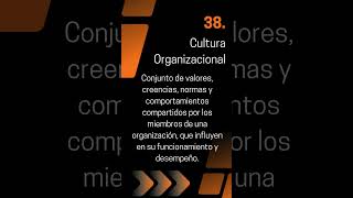 38 Qué es Cultura Organizacional [upl. by Glenden511]