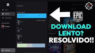 EPIC GAMES DOWNLOAD LENTO  RESOLVIDO 2024 [upl. by Odraccir]