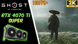 GHOST OF TSUSHIMA RTX 4070 Ti Super  i7 14700K 1440p1080  DLSS Performance Test [upl. by Edholm]