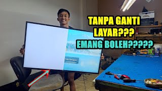 TV LG 43 BLANK BERGARIS MENGAKALI TANPA GANTI LAYAR APA BISA [upl. by Anette]