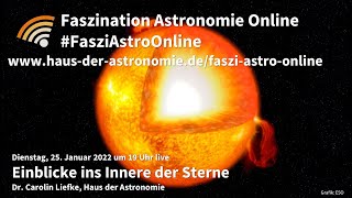 Einblicke ins Innere der Sterne  Carolin Liefke bei FasziAstroOnline [upl. by Johnath21]