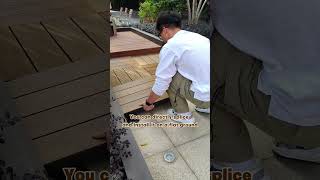 It Can Save Your Labor Cost And Installation Time wood woodworking wpc deck outdoors mexytech [upl. by Sirapal]